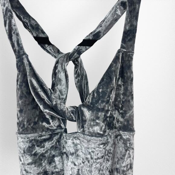 Aerie Women's Blue and Silver Bodysuit Medium M - Picture 3 of 7